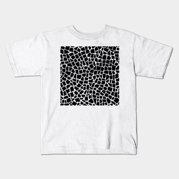 British Mosaic White Kids T-Shirt by Emeline